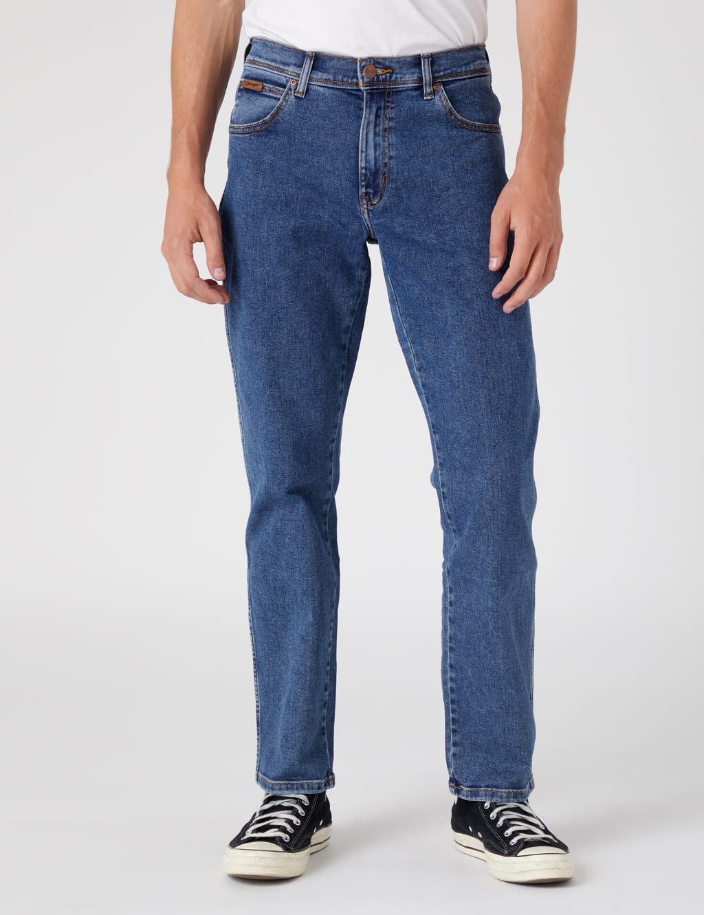 Authentic Straight Fit 5 Pocket Jeans