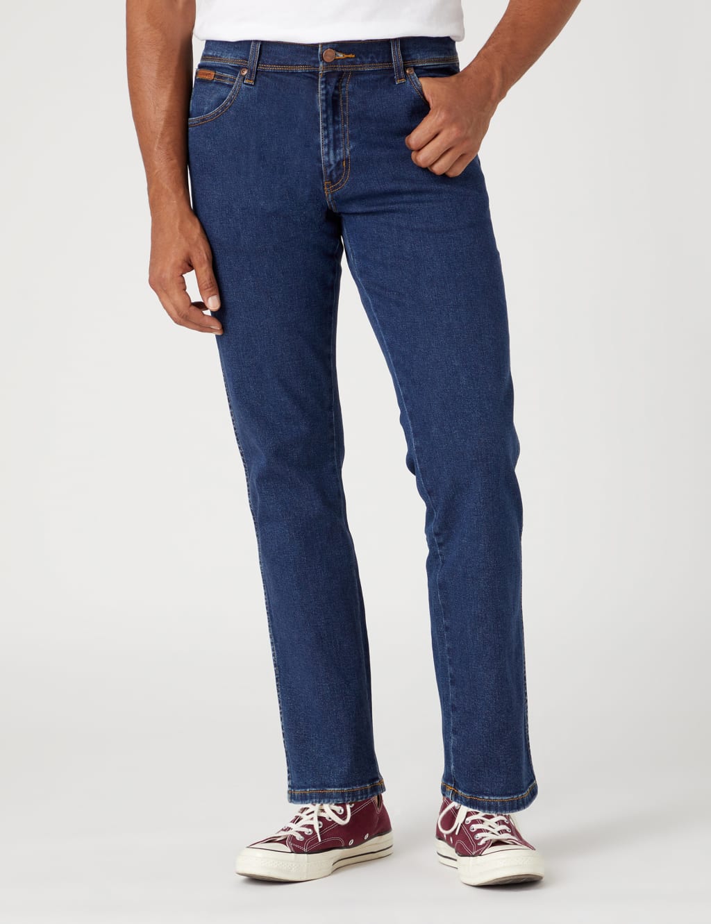Authentic Straight Fit 5 Pocket Jeans