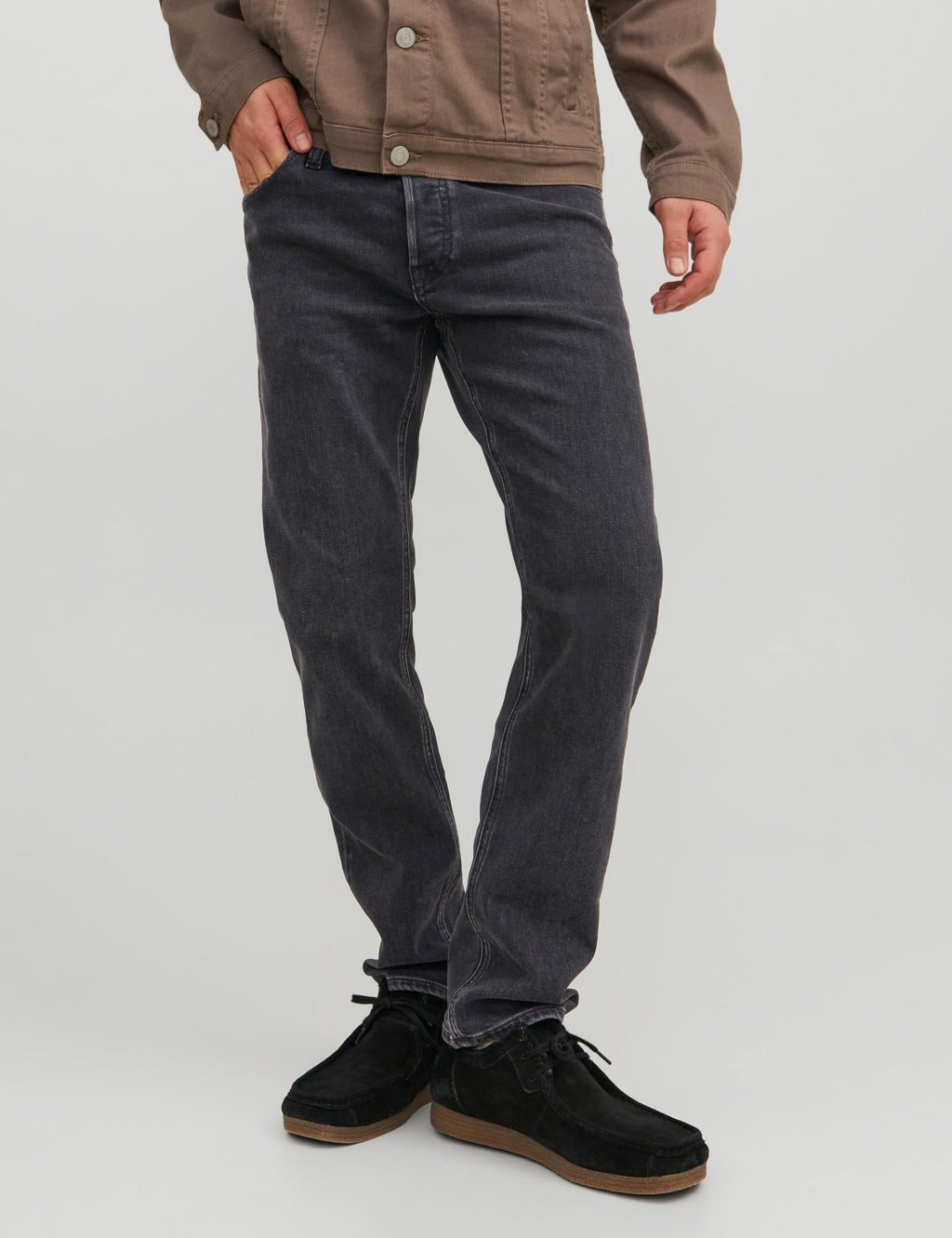 Tapered Fit 5 Pocket Jeans