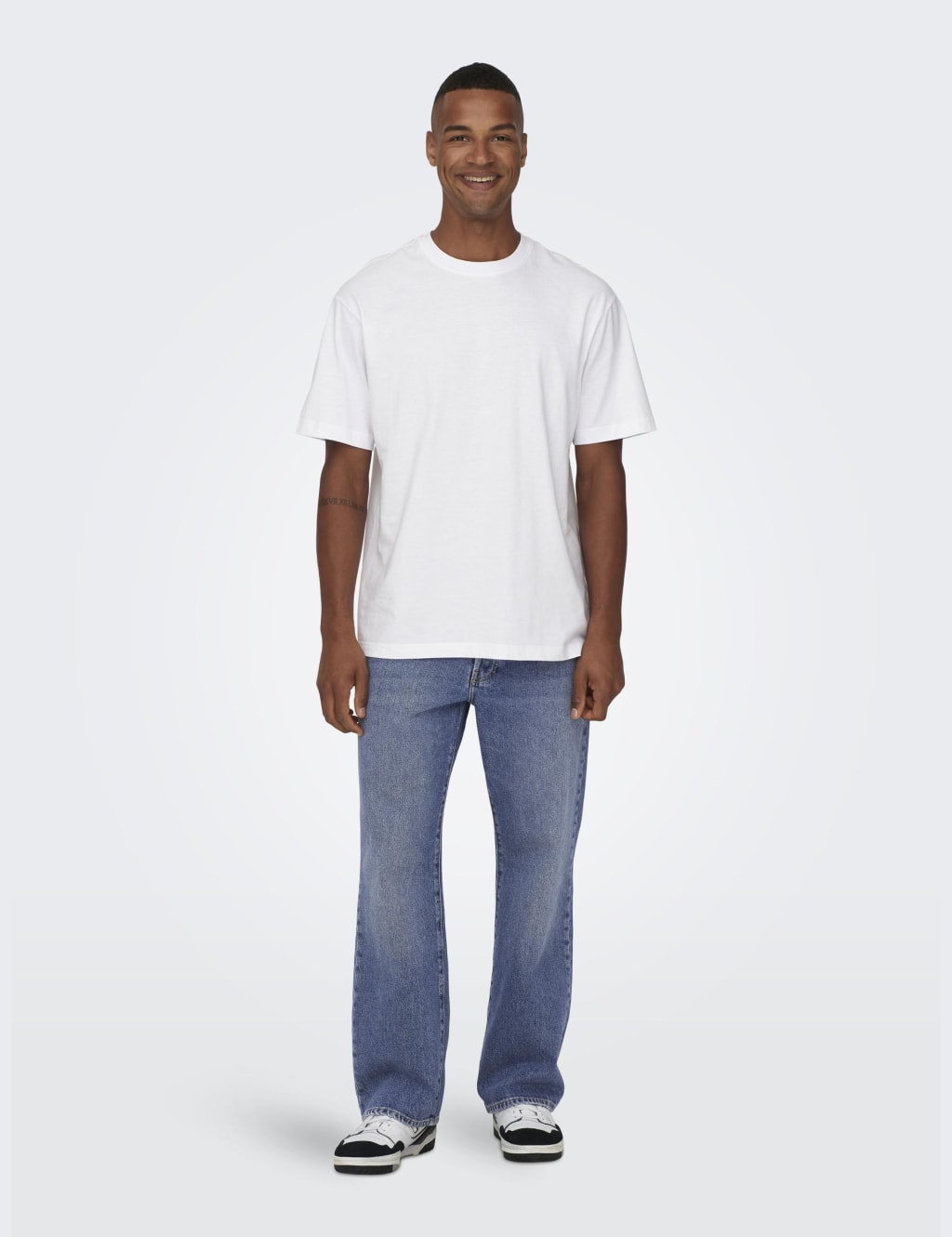 Only & Sons Men's Loose Fit 5 pocket Jeans - 3434 - Blue Denim, Blue Denim,Black