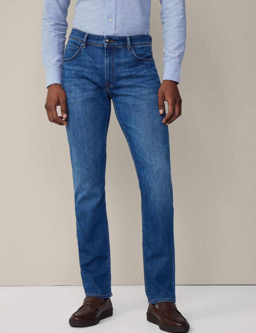 Slim Fit Pure Cotton Jeans