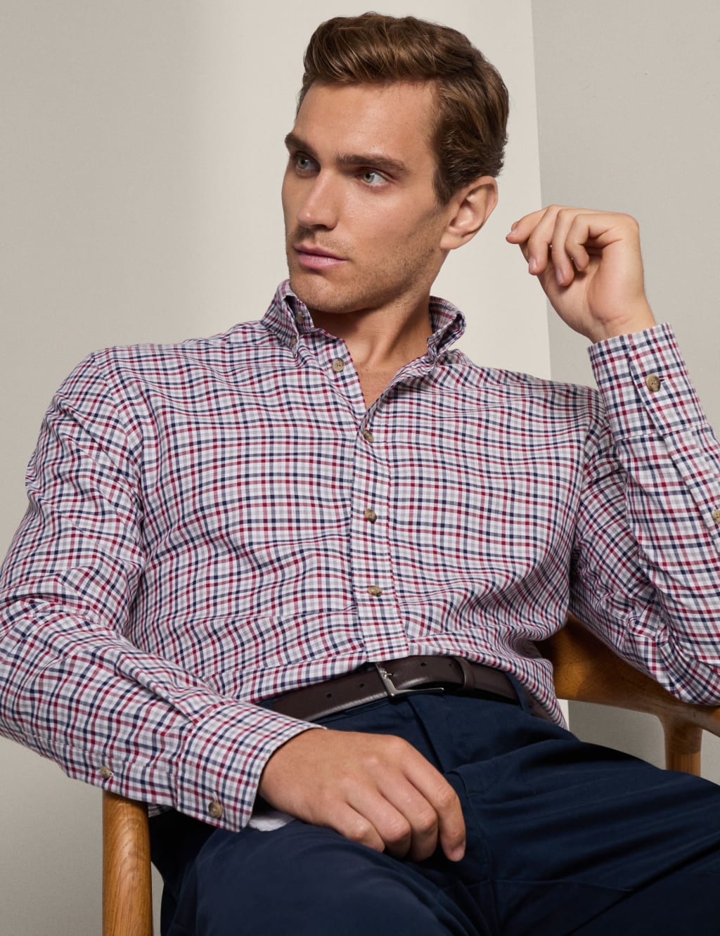 Pure Cotton Check Flannel Shirt