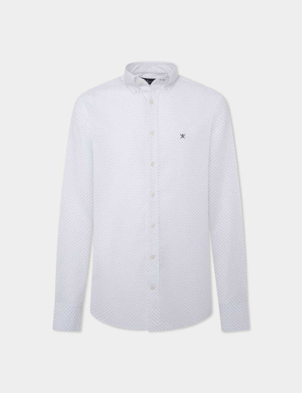 Pure Cotton Polka Dot Oxford Shirt