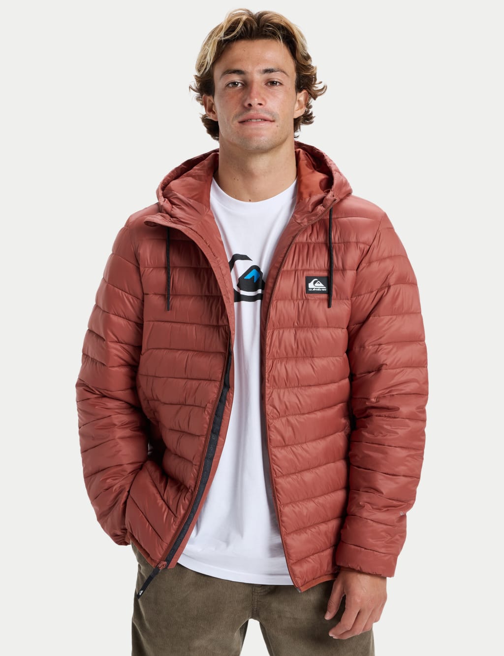 Scaly Hooded Padded Puffer Jacket