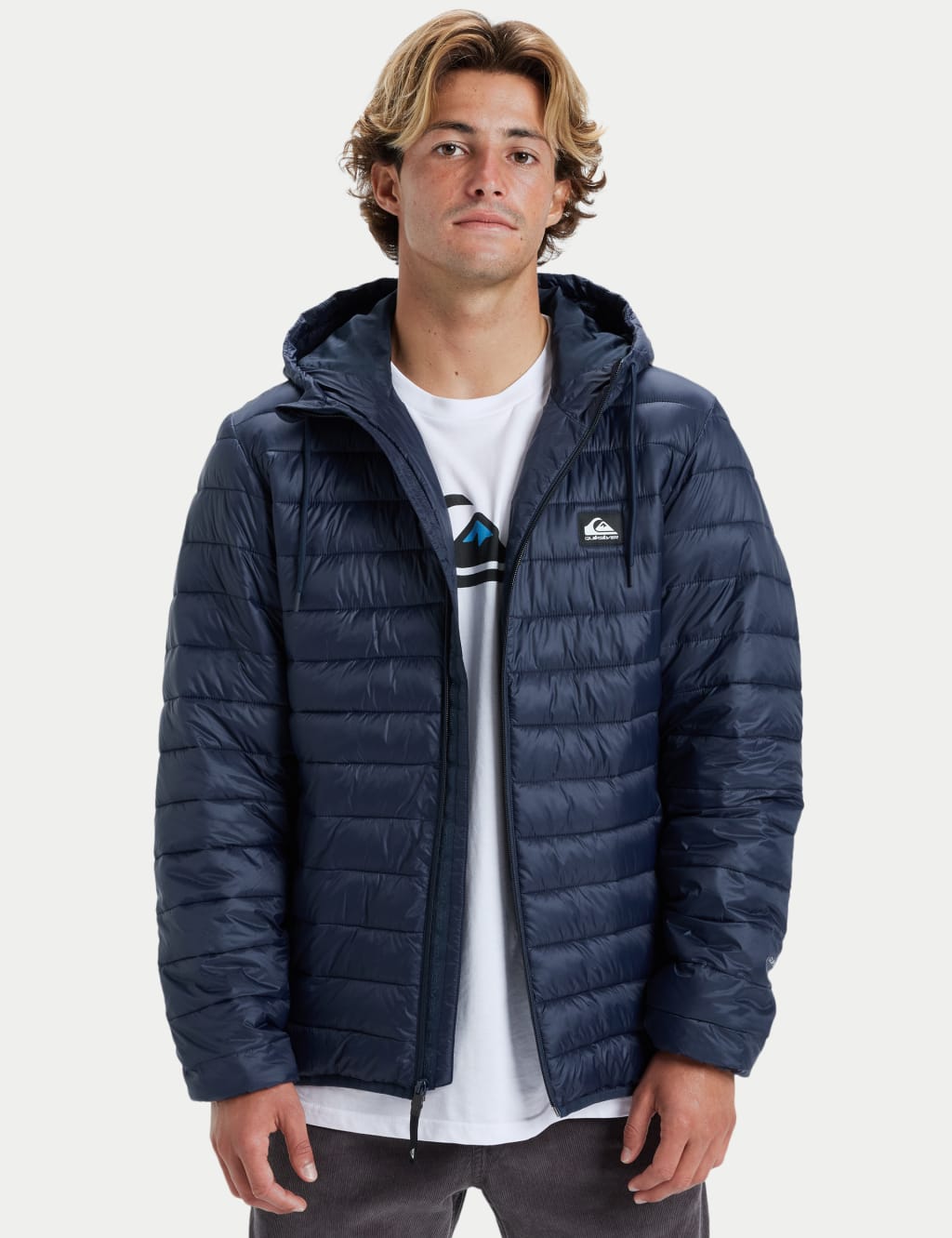 Scaly Hooded Padded Puffer Jacket