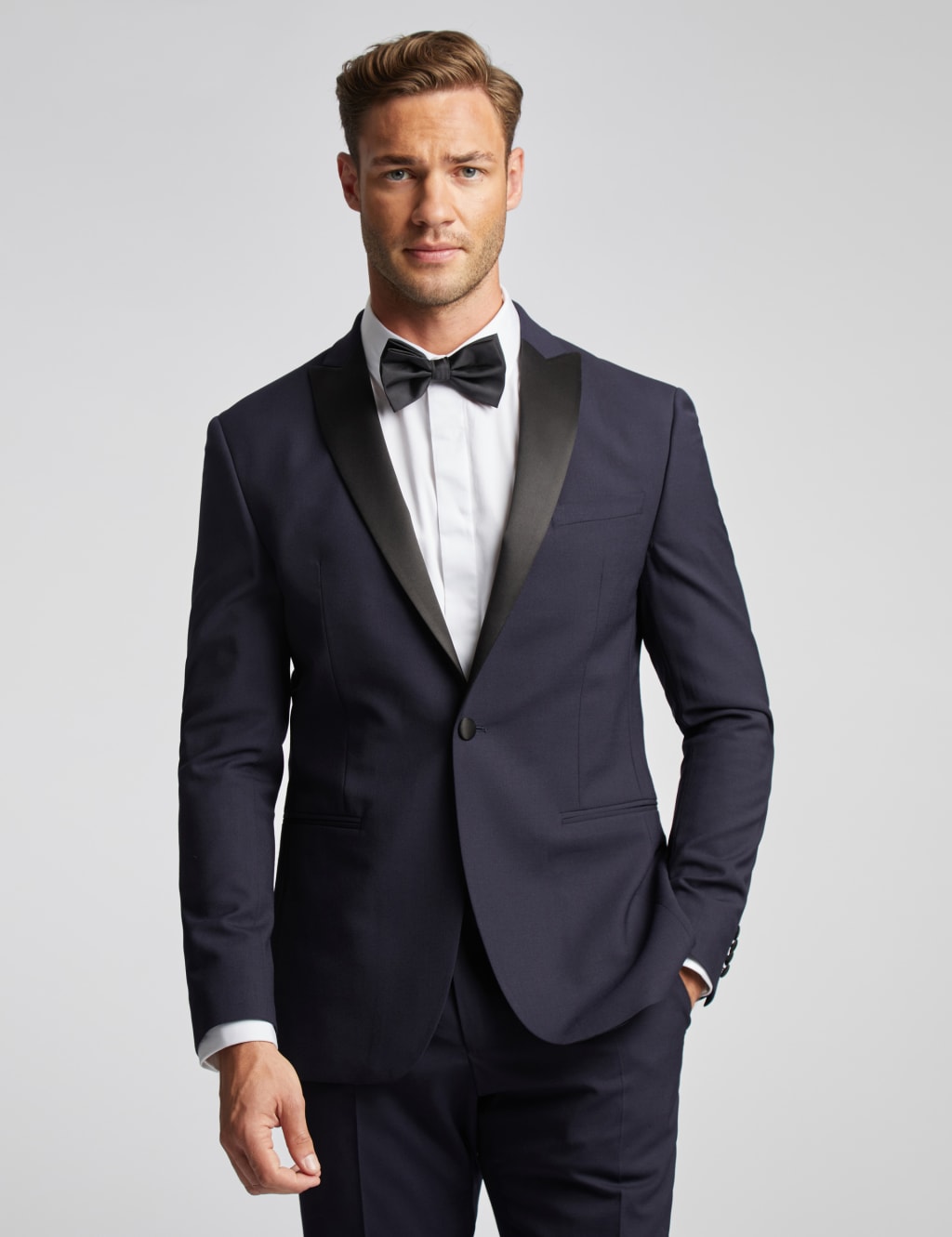Ted Baker Men's Slim Fit Wool Rich Tuxedo Jacket - 36REG - Navy, Navy