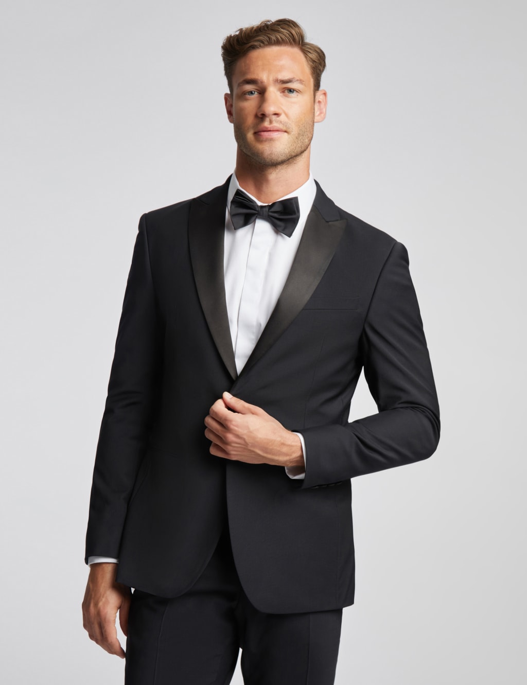 Ted Baker Men's Slim Fit Wool Rich Tuxedo Jacket - 34SHT - Black, Black