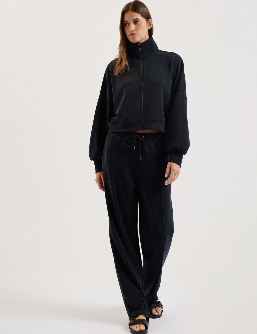 Modal Blend Split Hem Joggers