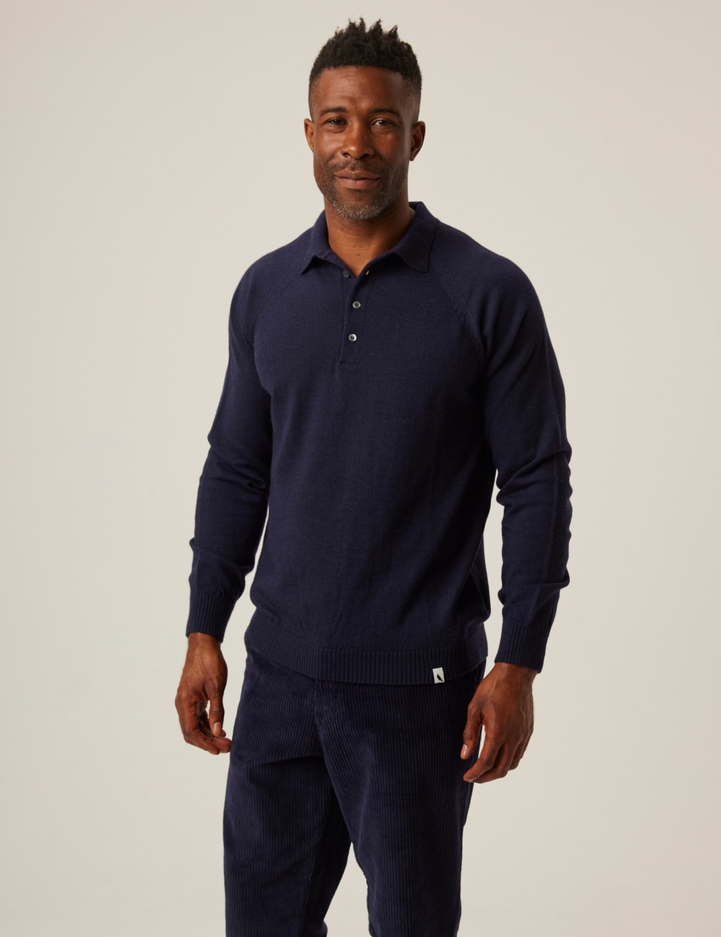 Peregrine Men's Beauford Polo Shirt - Navy, Navy,Grey