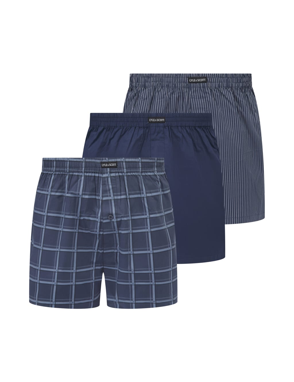 3pk Cotton Rich Assorted Pattern Boxers