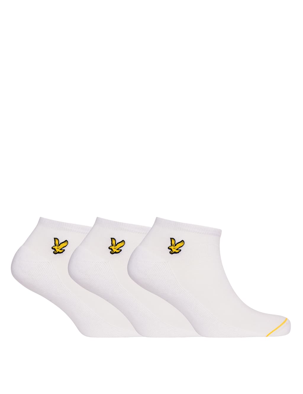 Lyle & Scott 3pk Cotton Rich Trainer Socks White