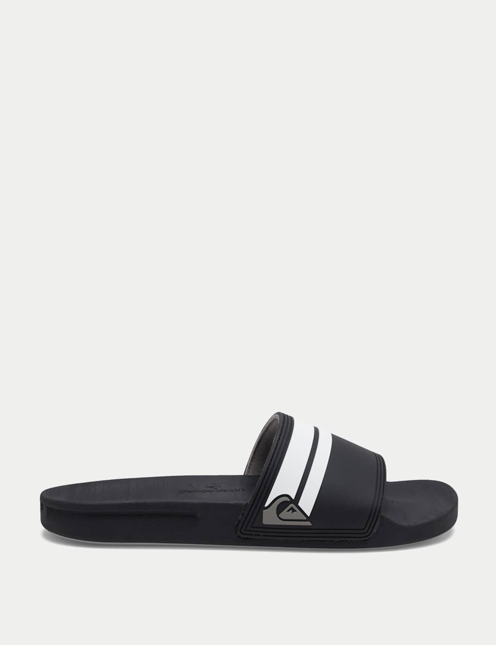 Quiksilver Rivi Slide Contoured Sliders White/Black