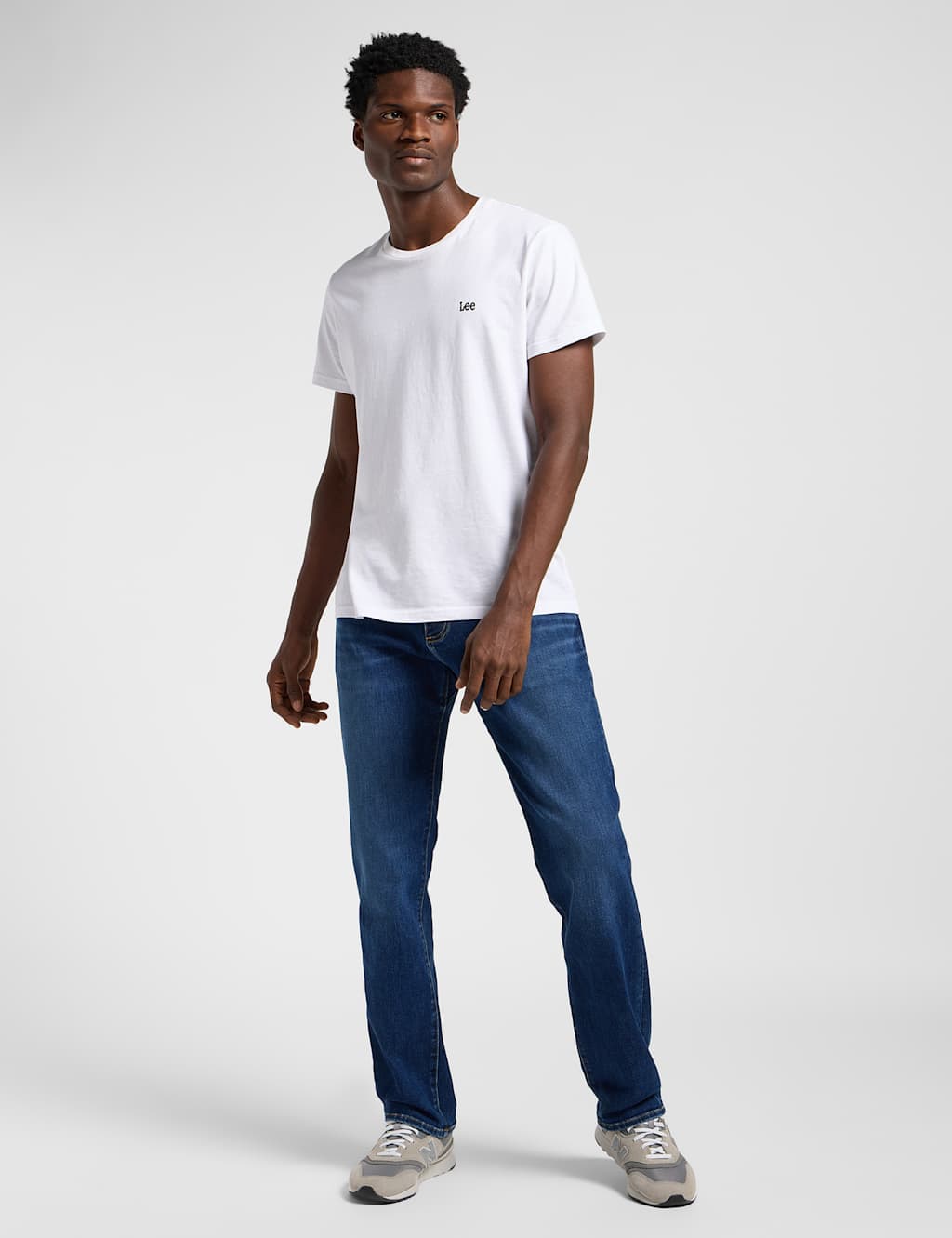 Denim Straight Fit 5 Pocket Jeans