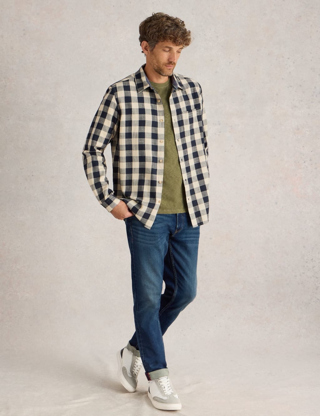 Pure Cotton Flannel Check Shirt