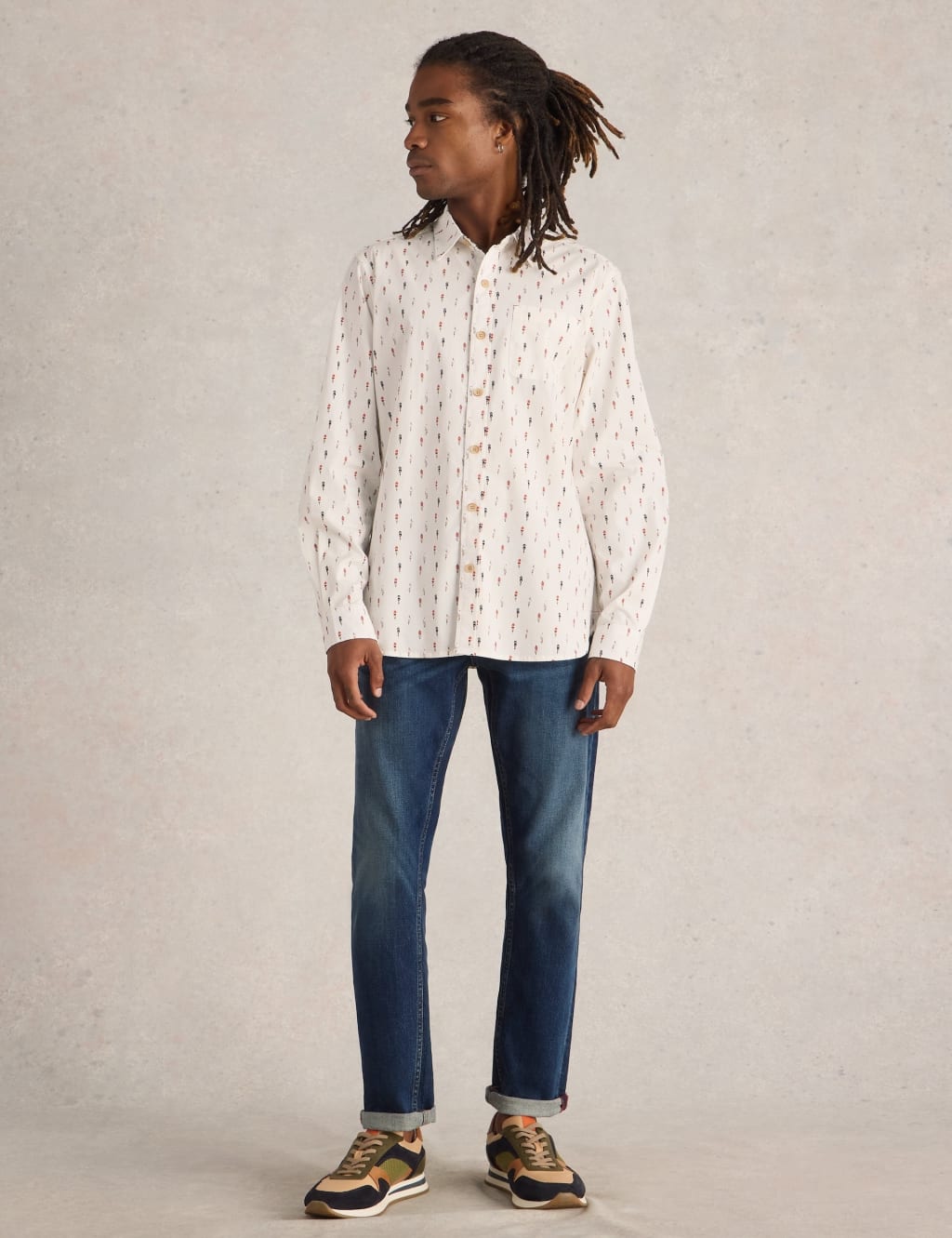 Cotton Rich Print Shirt
