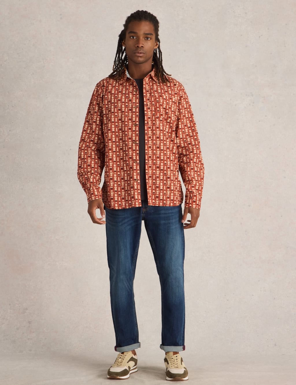 Pure Cotton Print Shirt