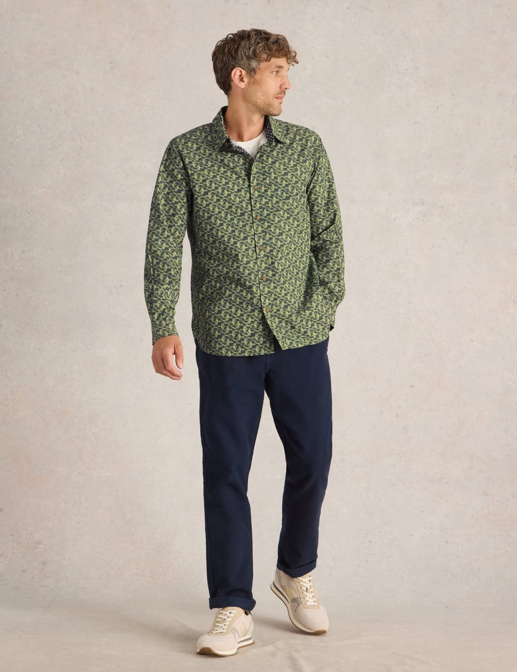 Pure Cotton Print Shirt