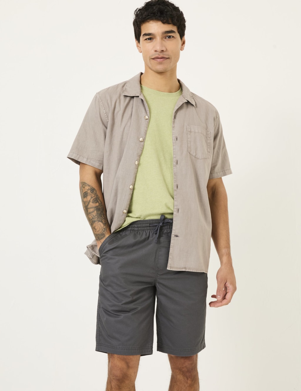 Regular Fit Pure Cotton Shorts