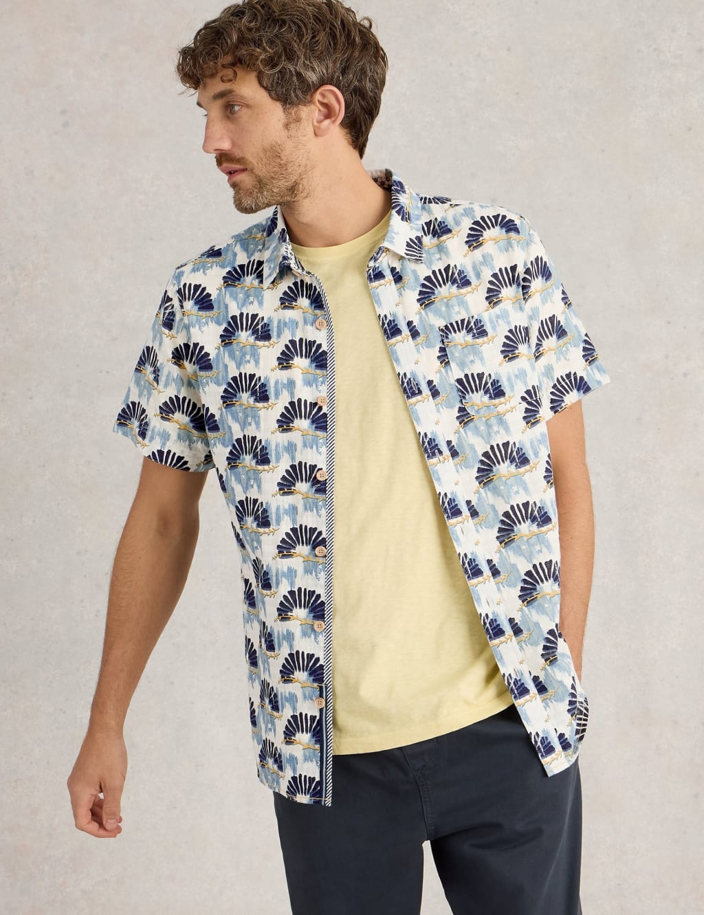 Pure Cotton Print Shirt