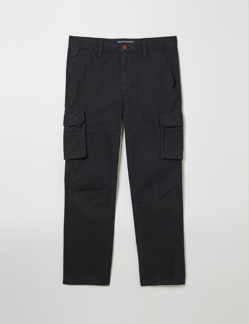 Straight Fit Pure Cotton Cargo Trousers