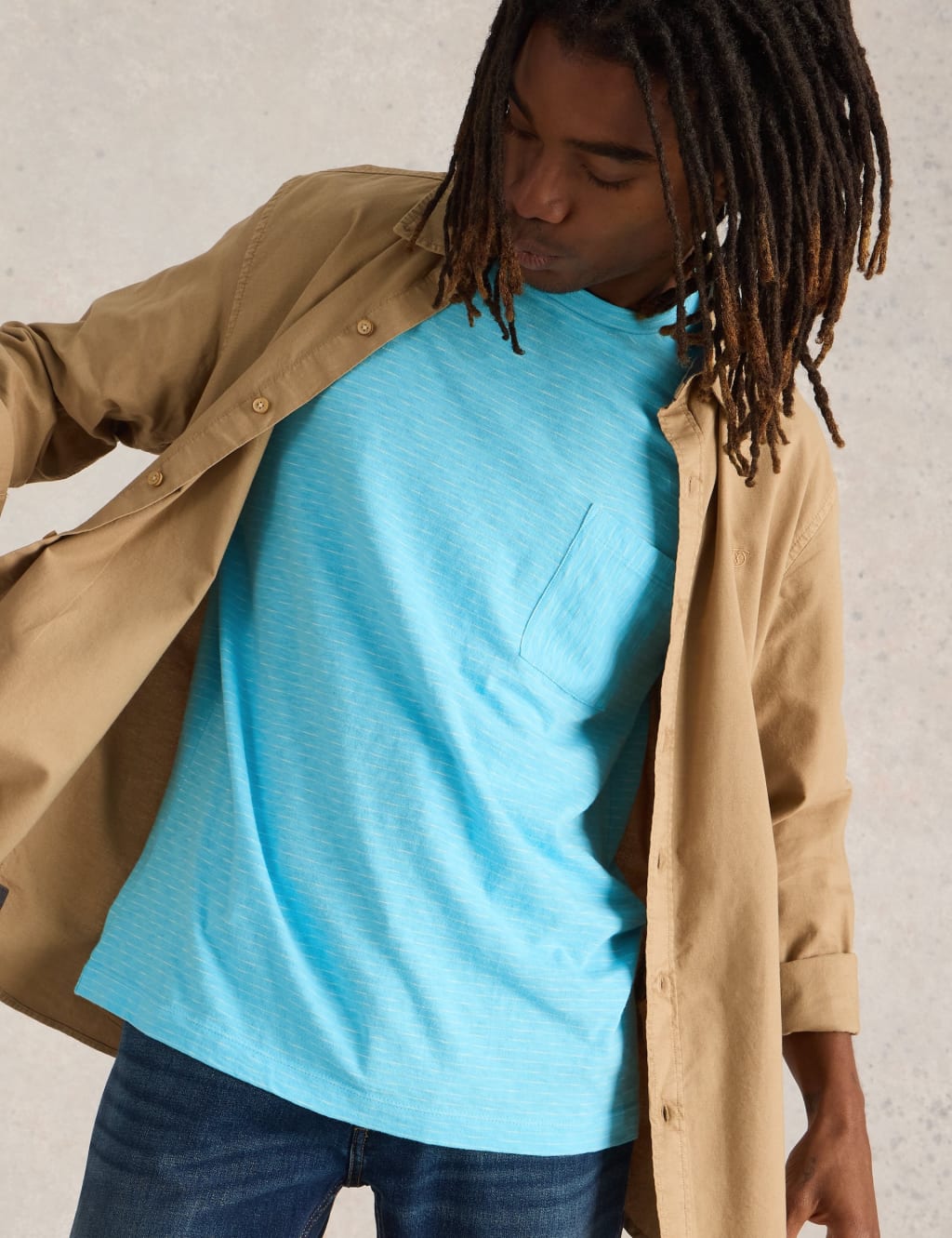 Pure Cotton Striped T-Shirt