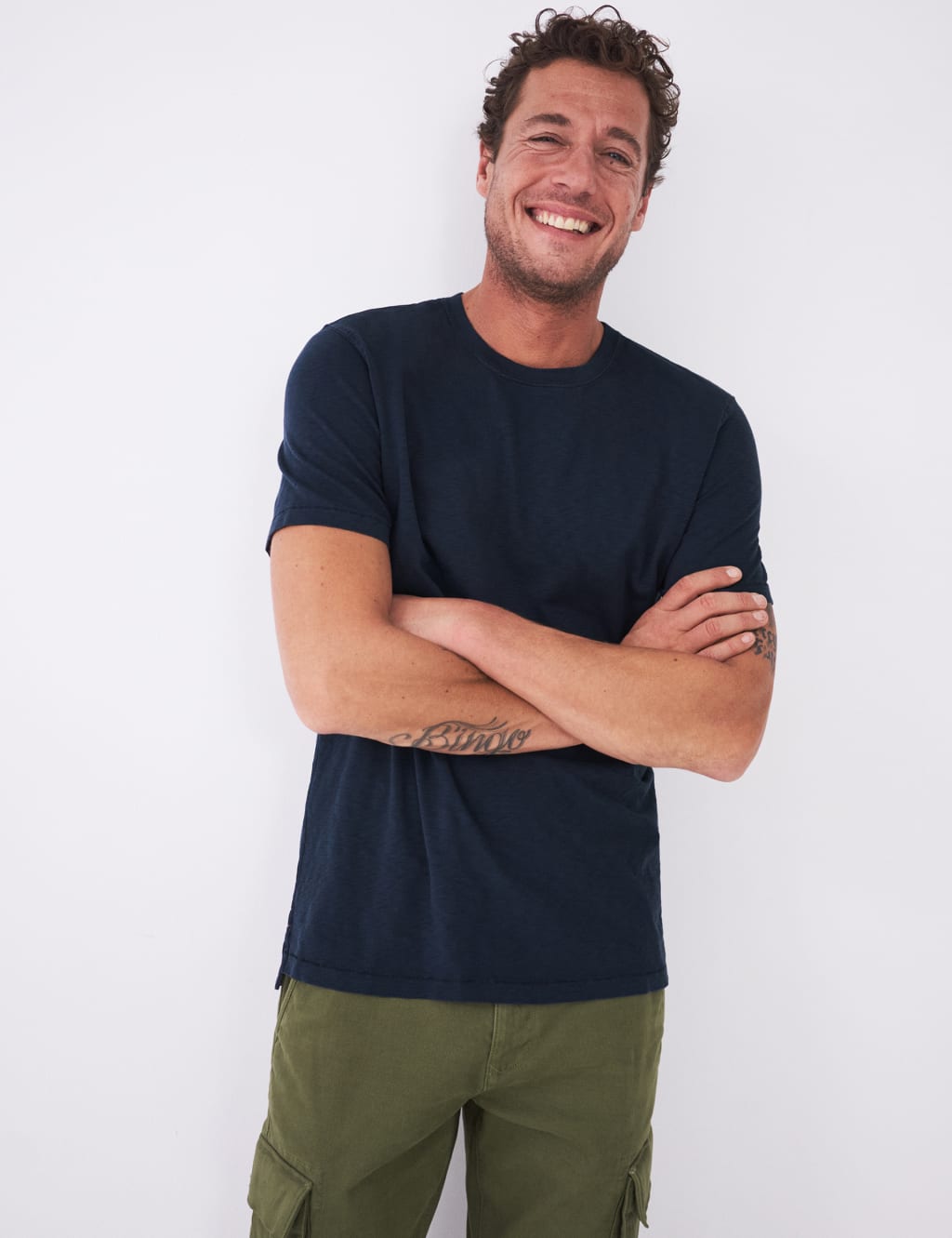 Pure Cotton Crew Neck T-Shirt