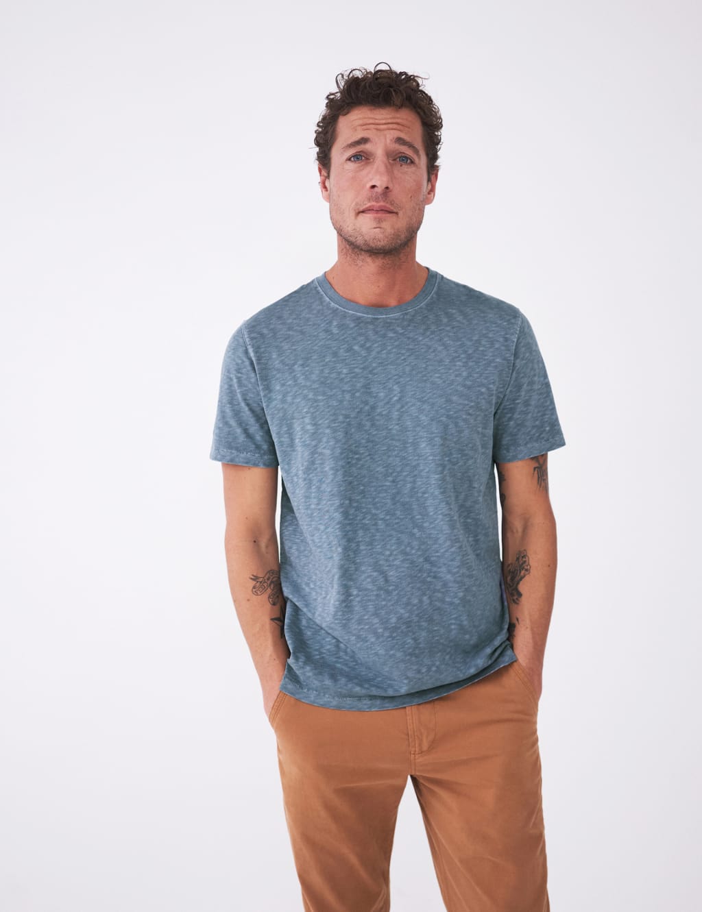 Pure Cotton Crew Neck T-Shirt
