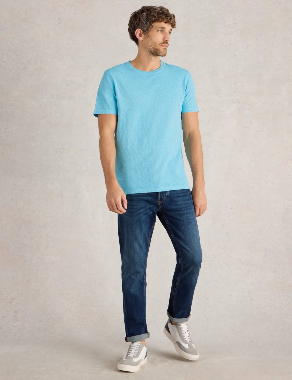 Pure Cotton Crew Neck T-Shirt