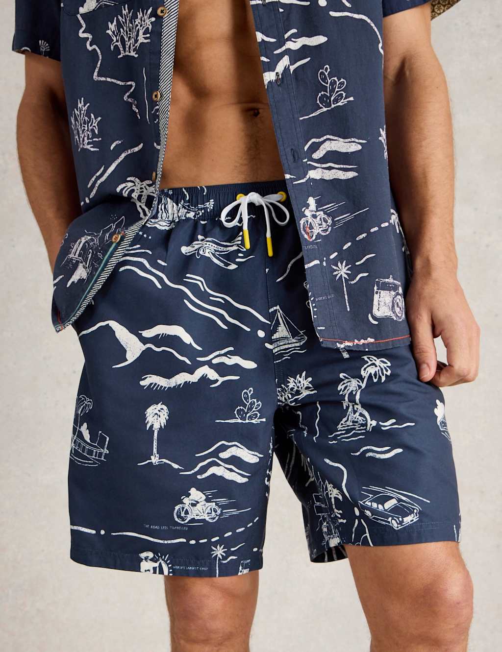 Map Print Swim Shorts