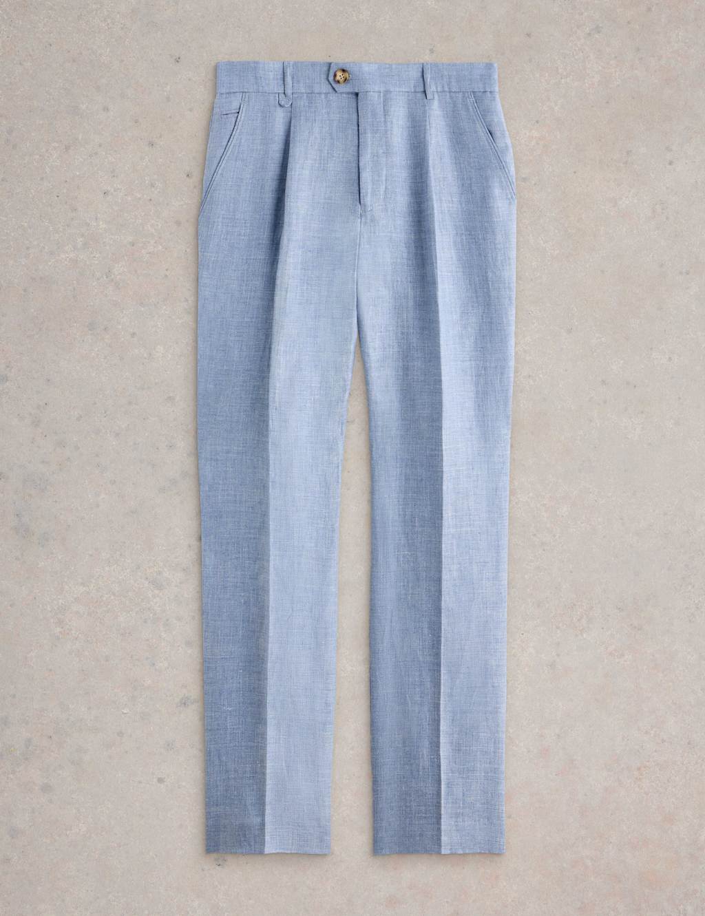 Regular Fit Pure Linen Trousers
