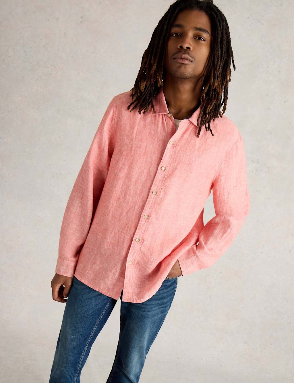 Regular Fit Pure Linen Shirt