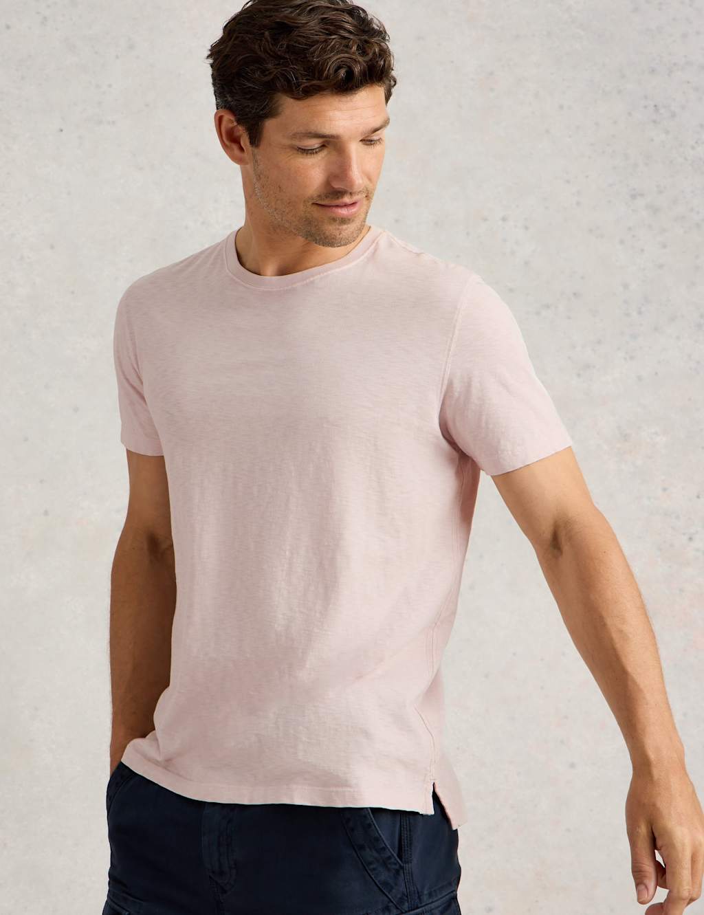 Pure Cotton Crew Neck T-Shirt