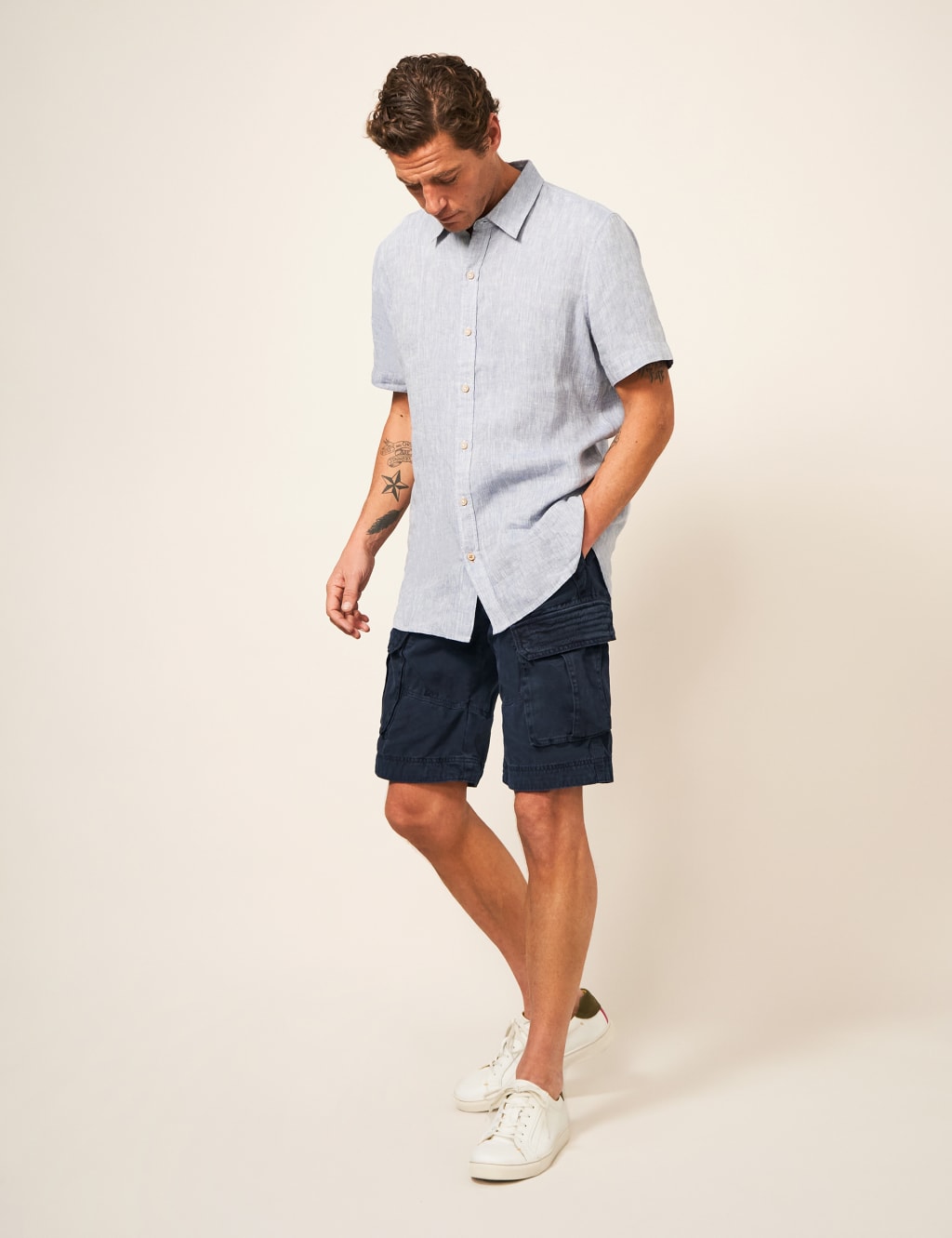 Pure Cotton Cargo Shorts