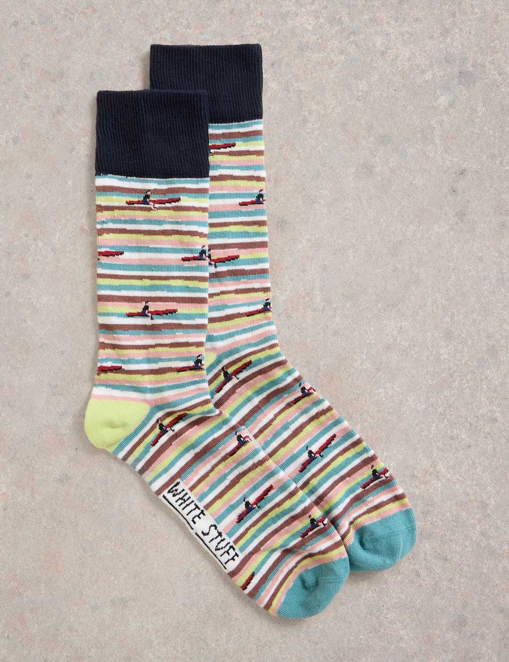 Surfer Print Cotton Rich Socks