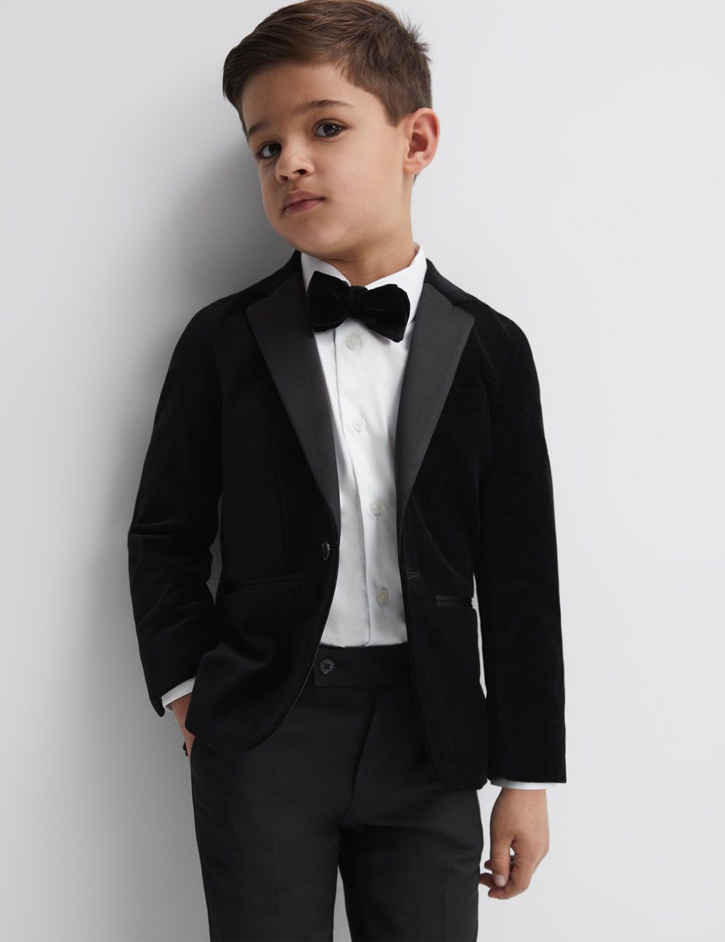 Velvet Single Breasted Blazer (3-14 Yrs)