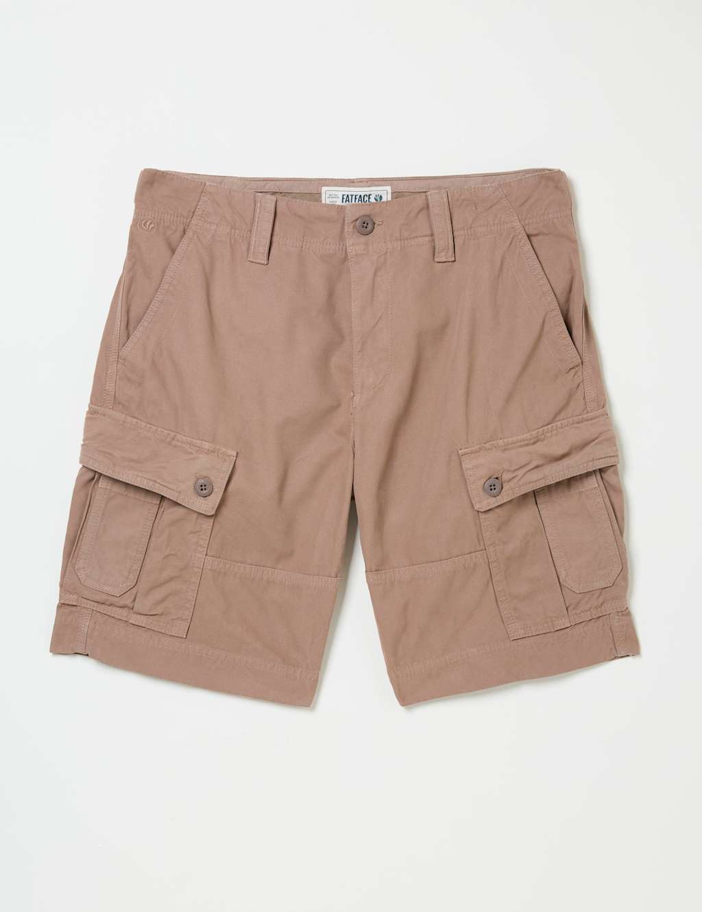 Regular Fit Pure Cotton Cargo Shorts