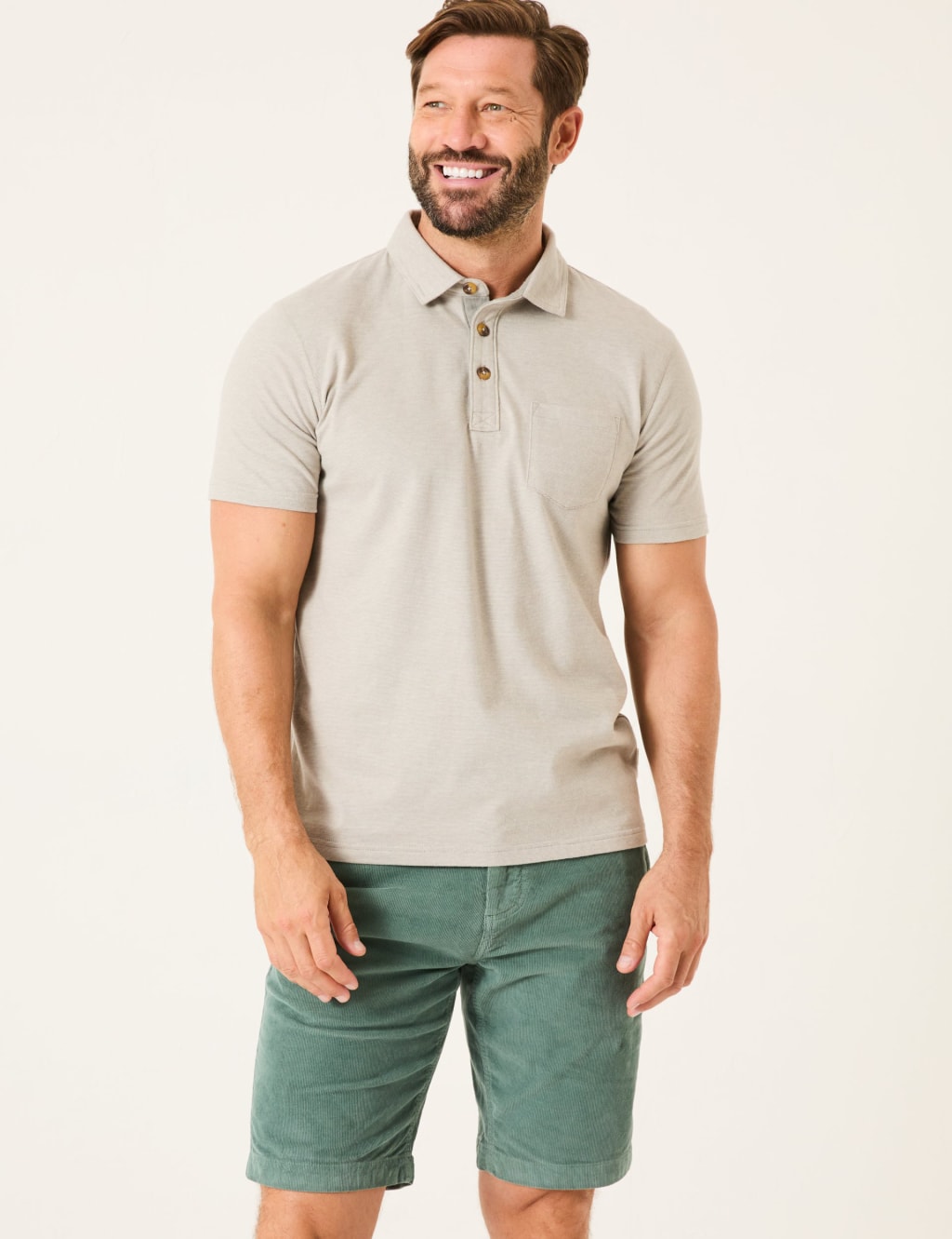 Pure Cotton Pique Polo Shirt