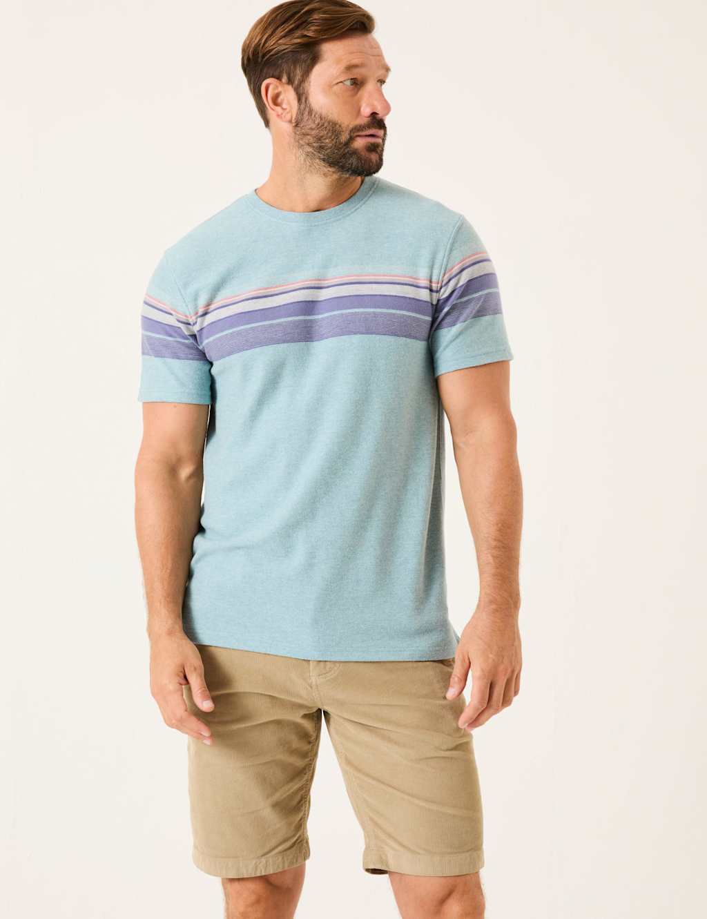 Pure Cotton Striped T-Shirt