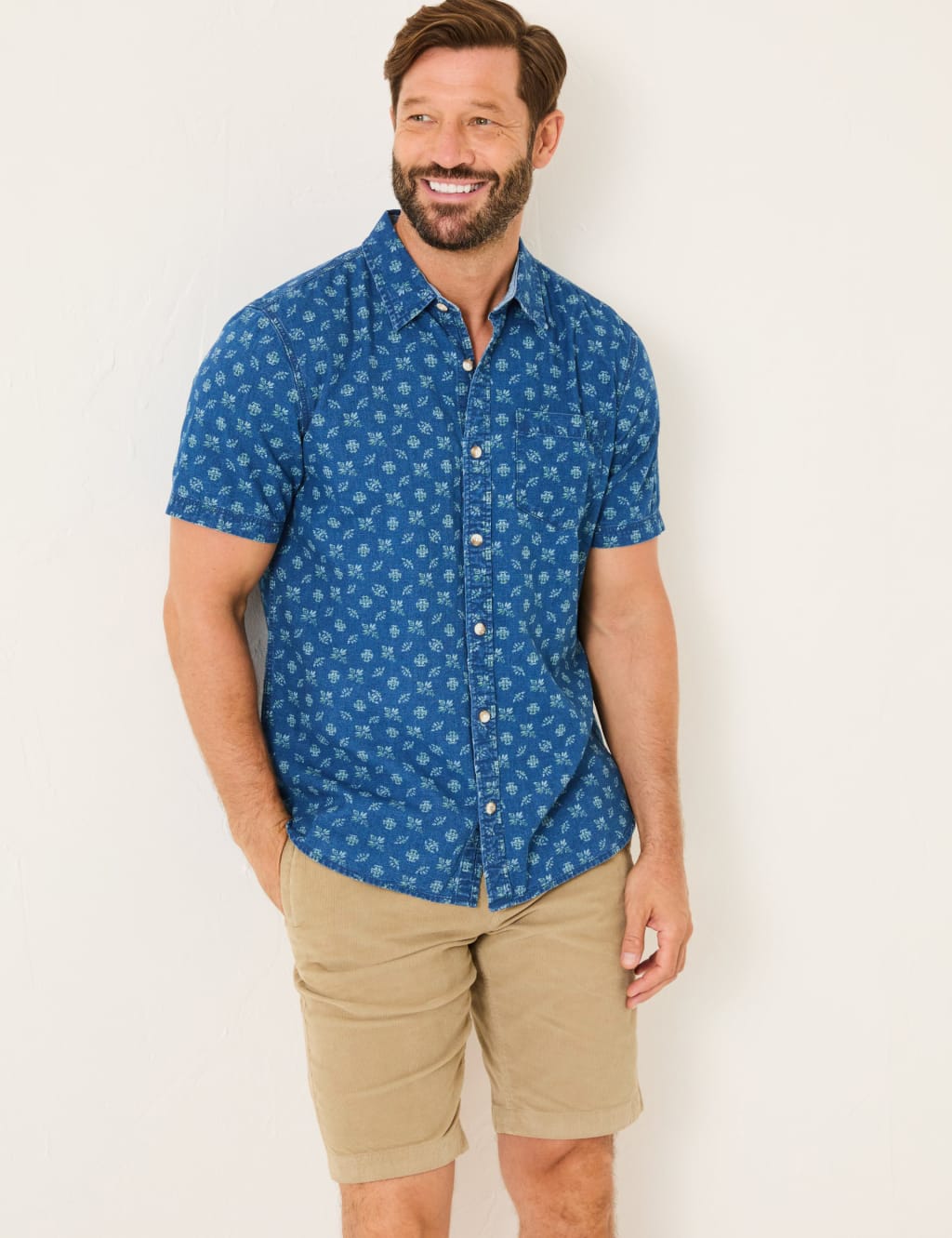 Denim Geometric Shirt