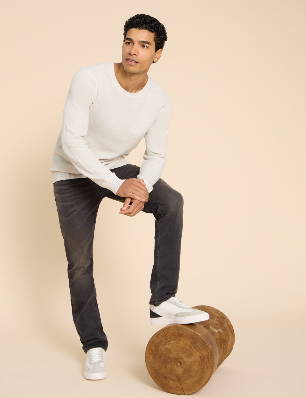Straight Fit 5 Pocket Jeans