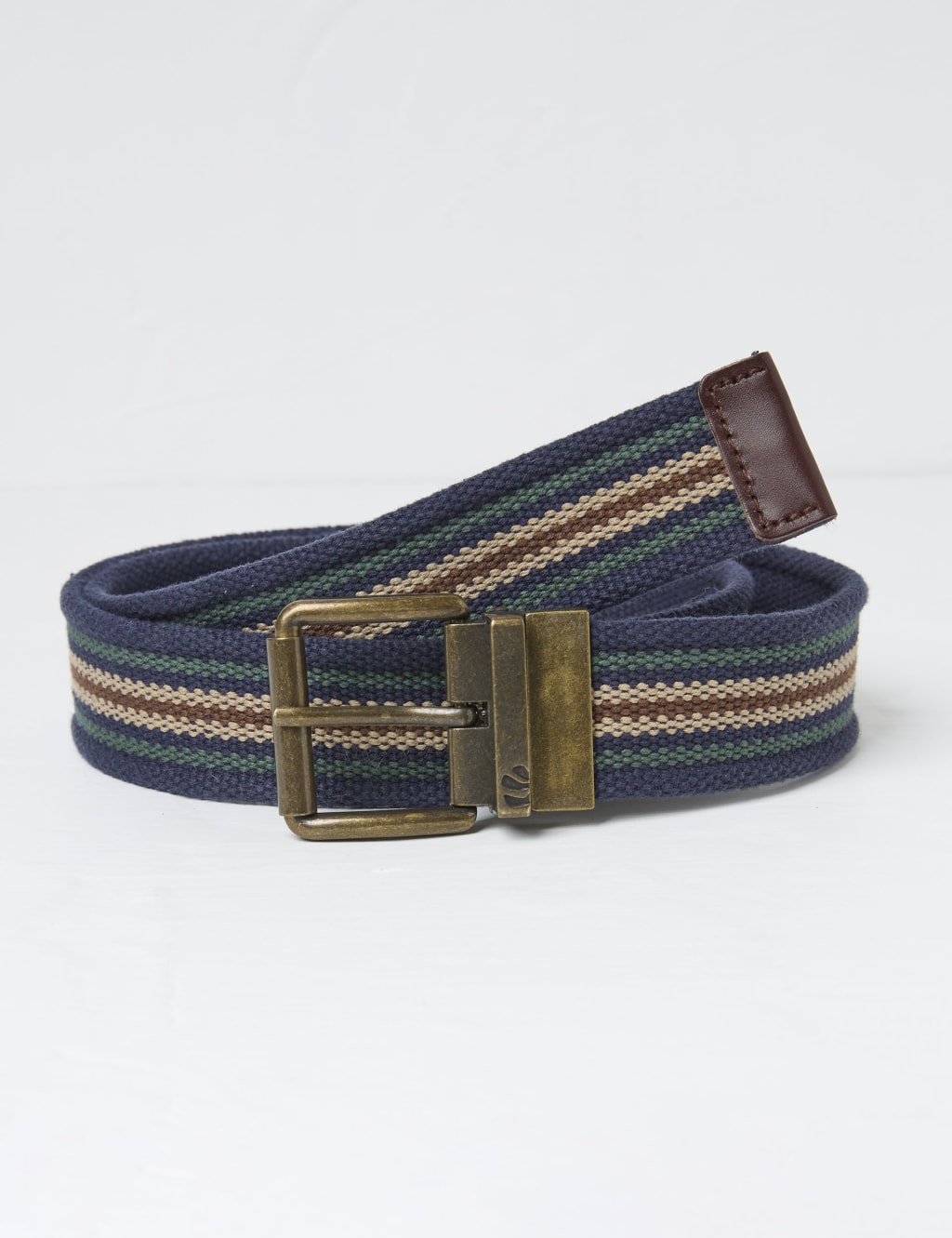 Fatface Men's Reversible Webbing Belt - Navy, Navy