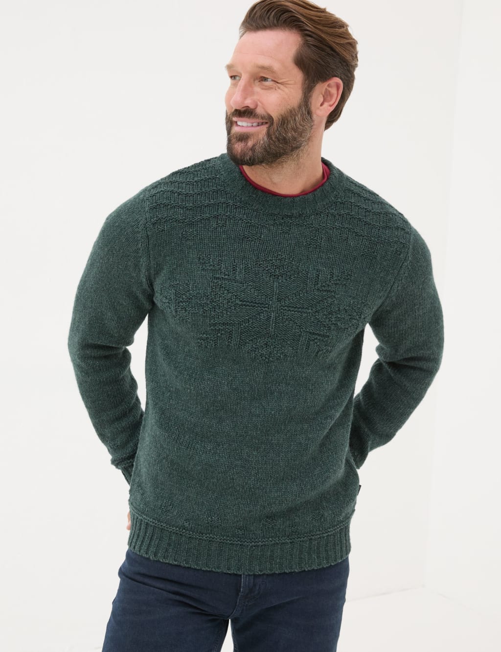 Wool Blend Snowflake Jumper