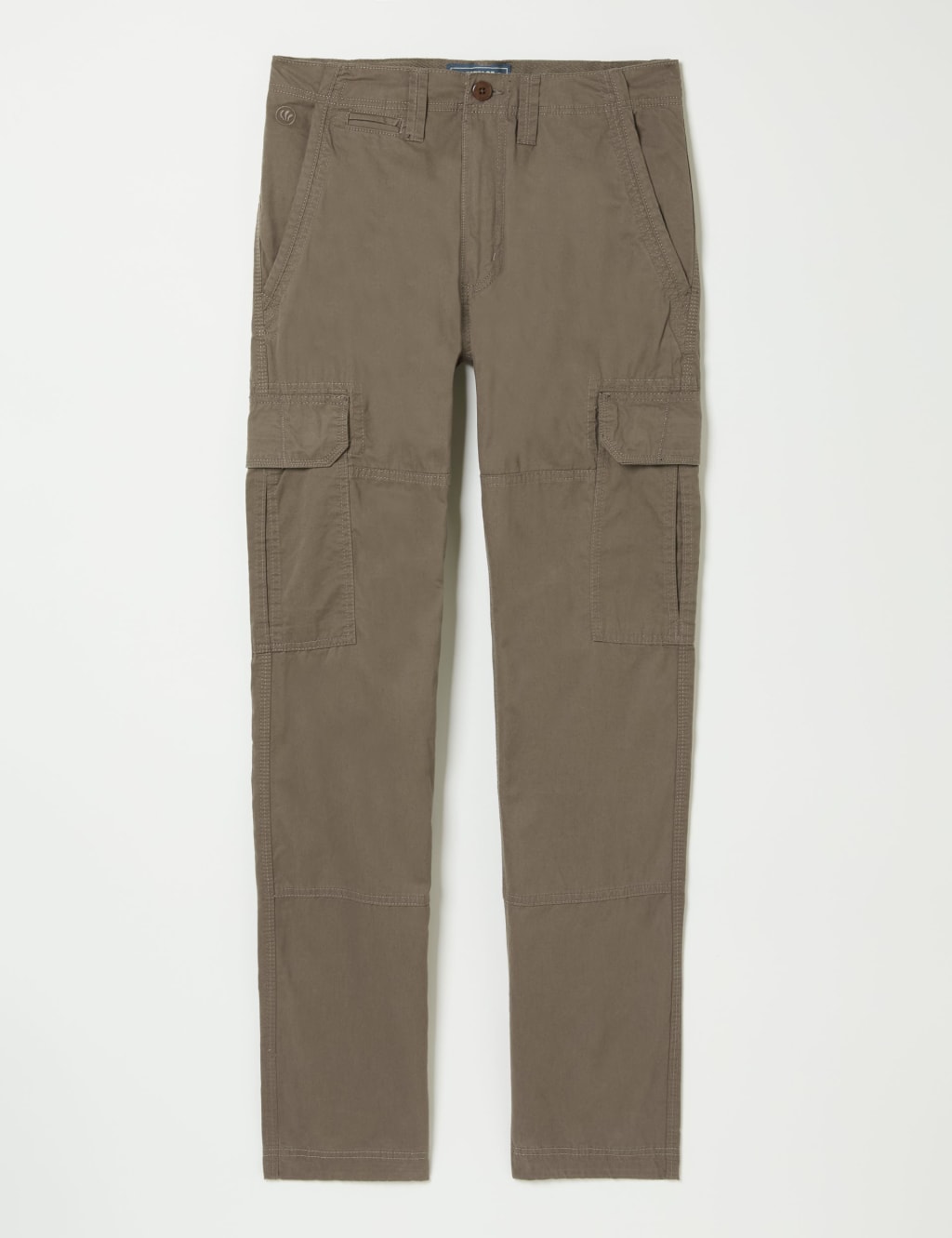 Straight Fit Pure Cotton Cargo Trousers
