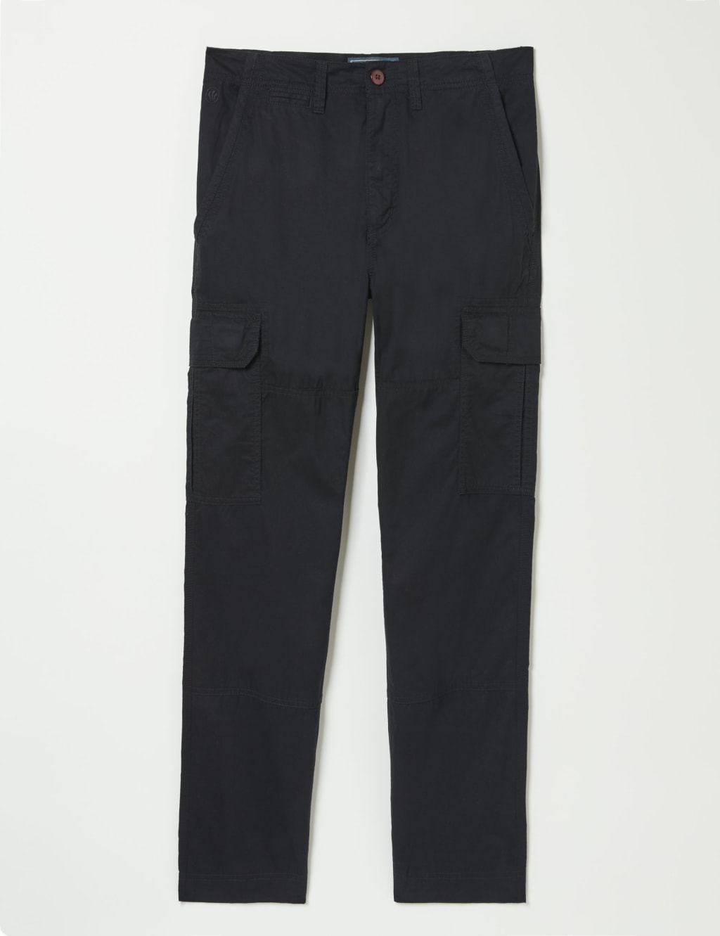 Straight Fit Pure Cotton Cargo Trousers
