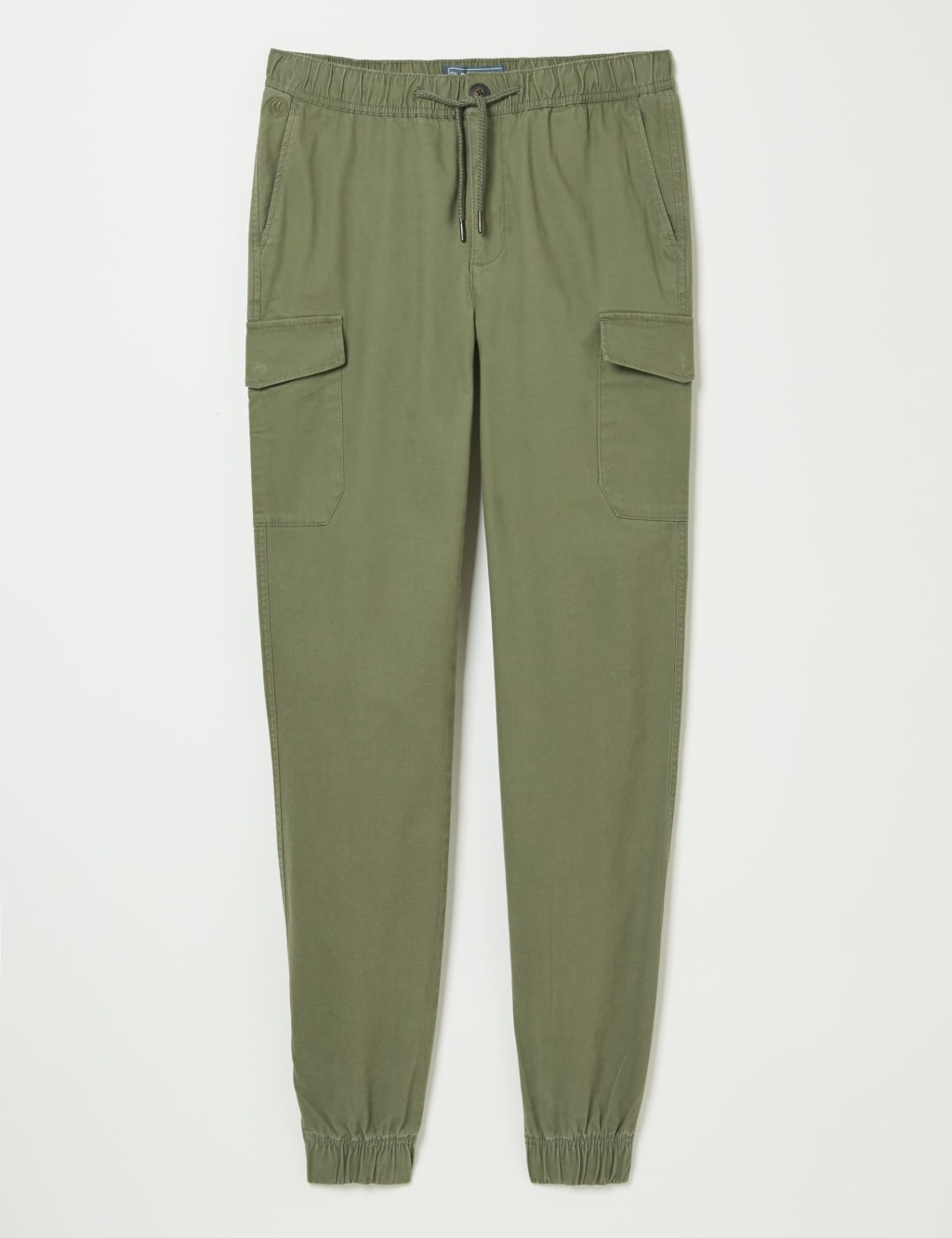 Tapered Fit Pure Cotton Cuffed Cargo Trousers