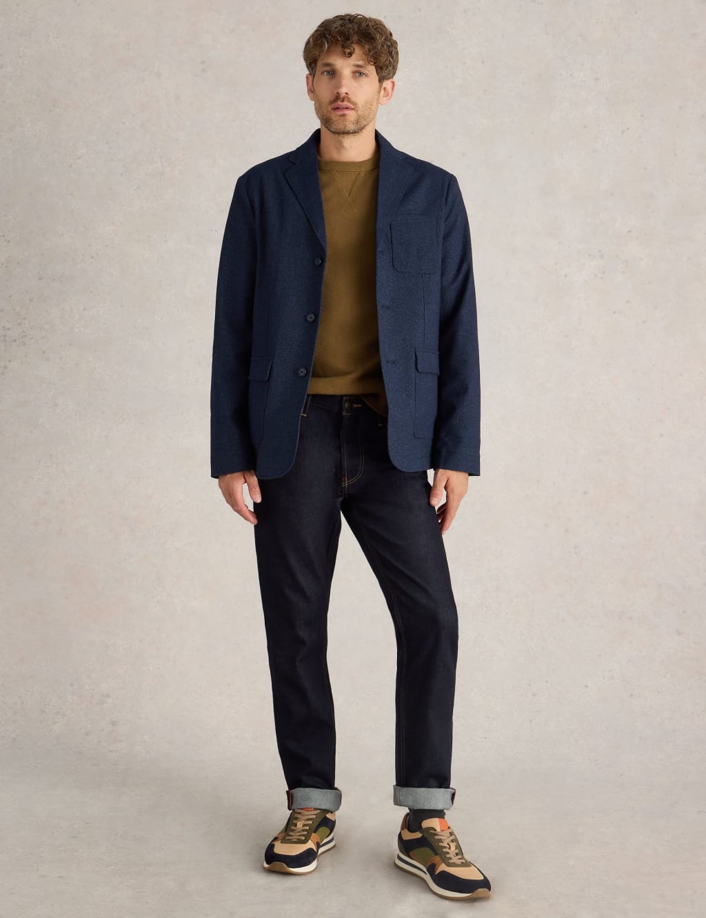 Cotton Blend Blazer