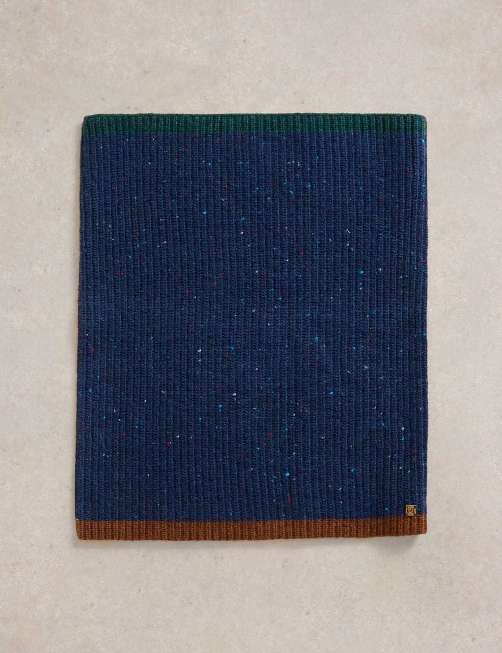 Wool Rich Ribbed Colour Block Snood
