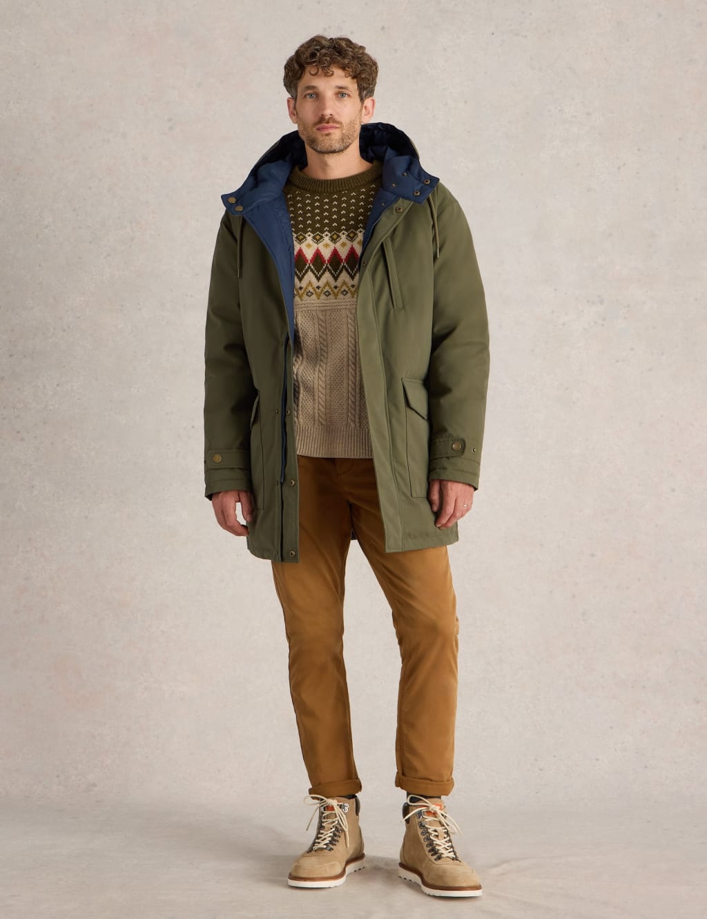 Mens parka coats marks and spencer best sale