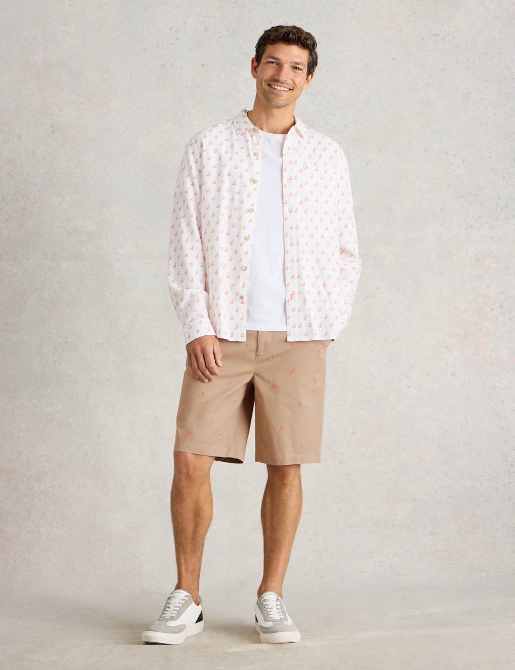 Regular Fit Flamingo Chino Shorts
