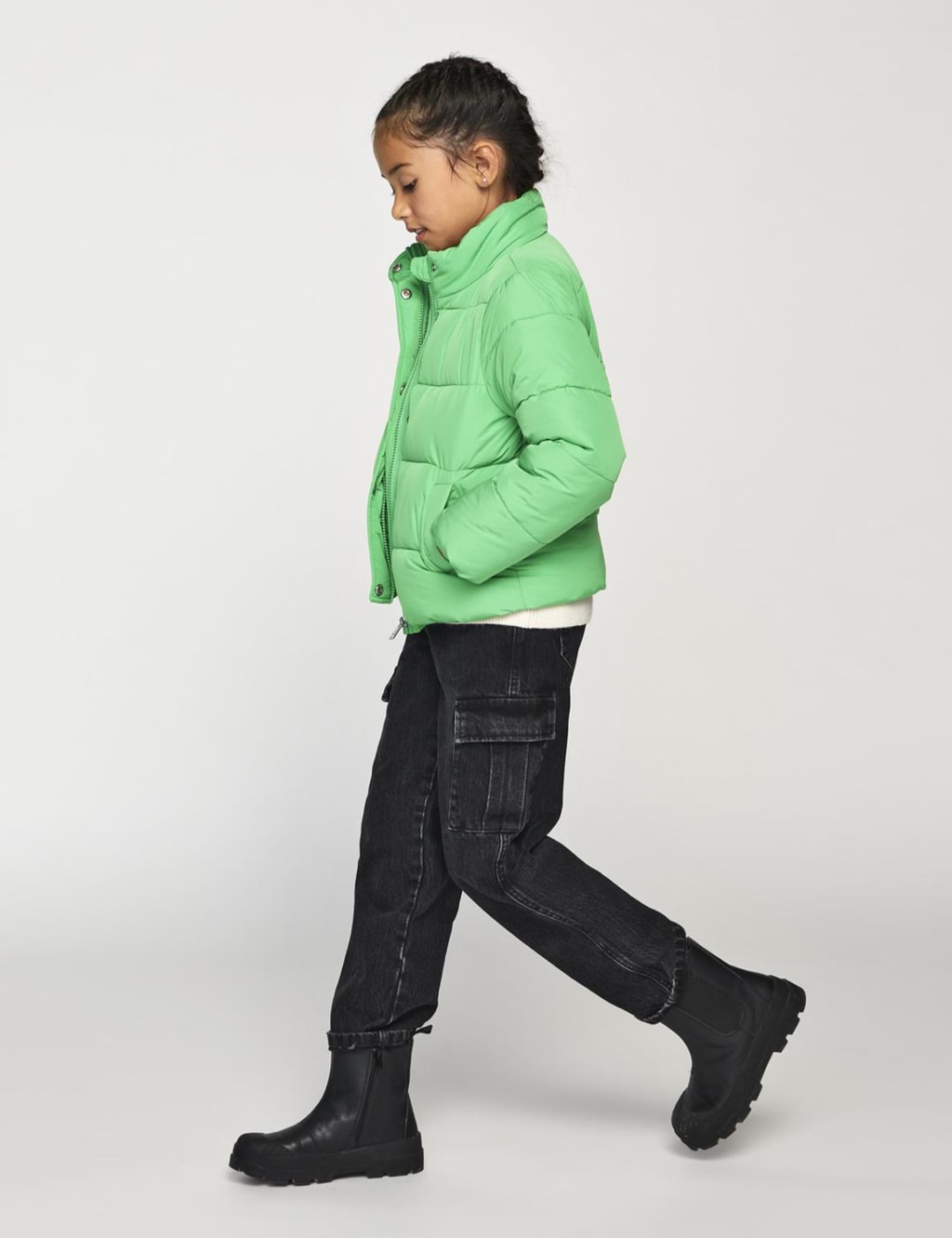 Kids Only Girls Regular Denim Cargo Jeans (8-14 Yrs) - 12y - Black, Light Blue,Black